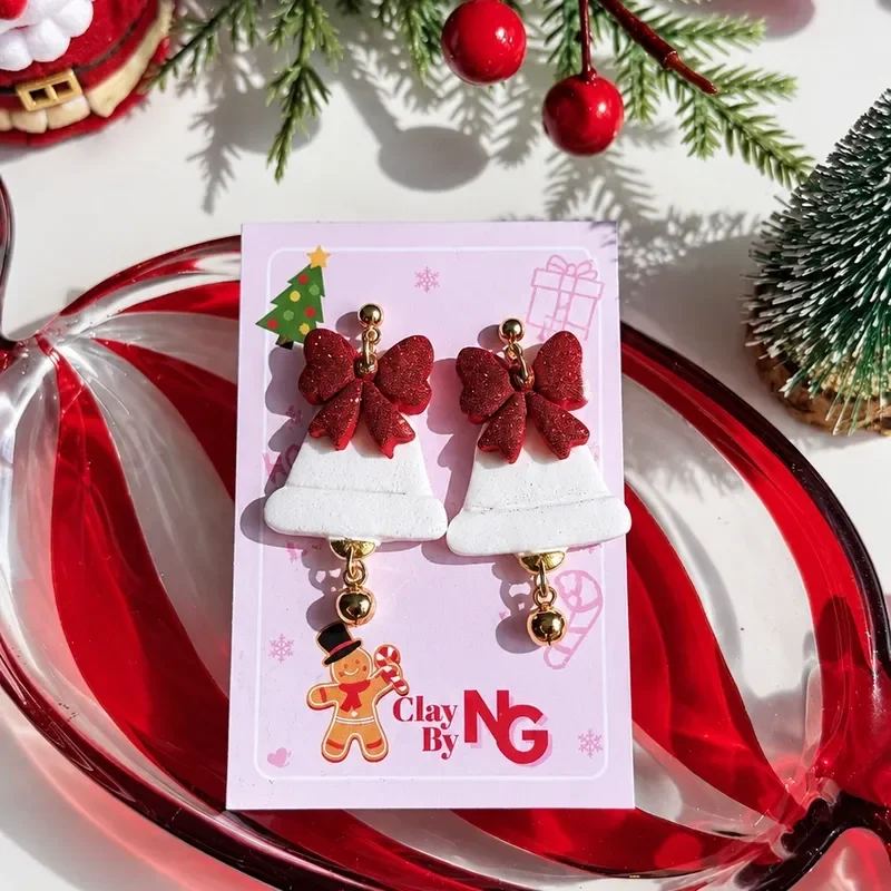 Zarcillos Campanitas Navideñas