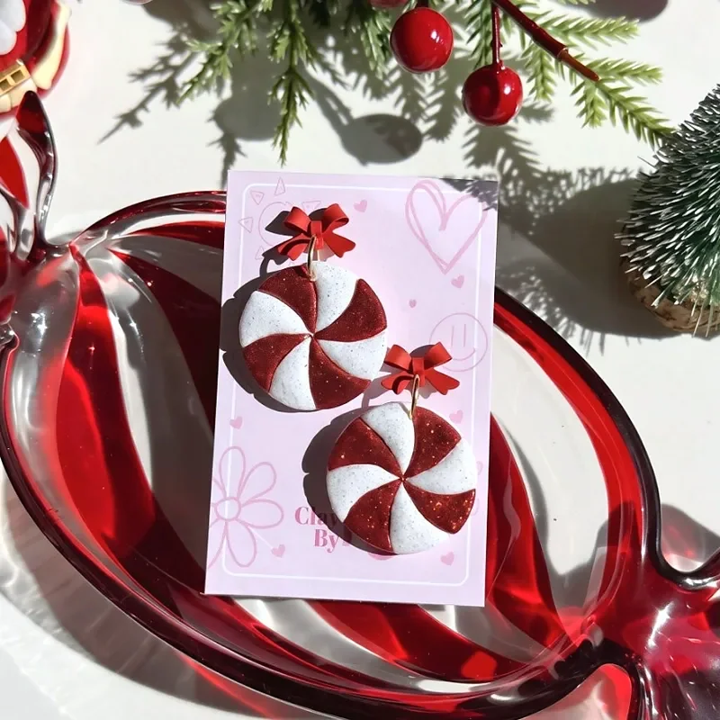 Zarcillos Caramelos Navideños