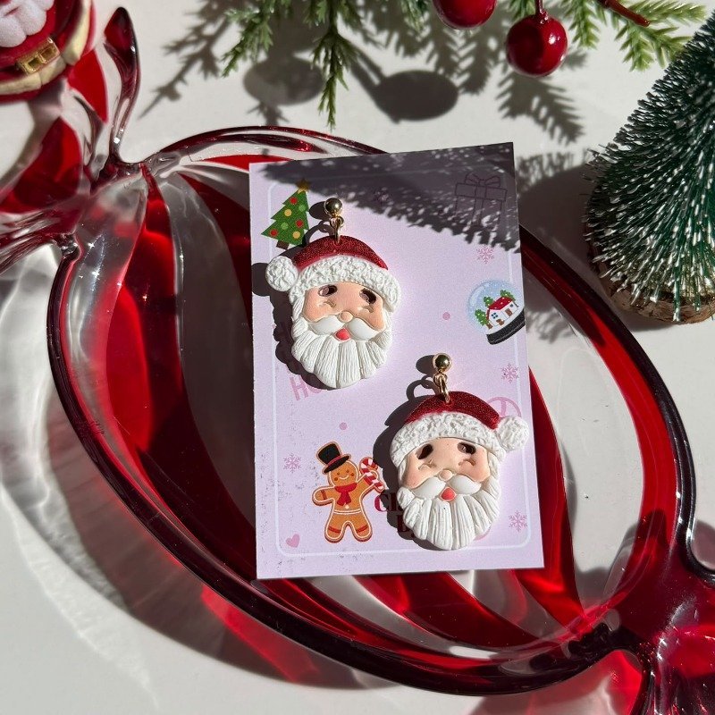 Zarcillos Santa Claus
