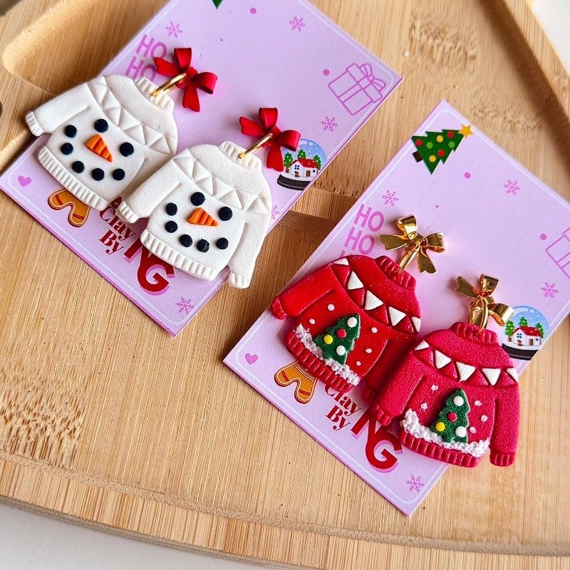 Zarcillos Suéteres Navideños