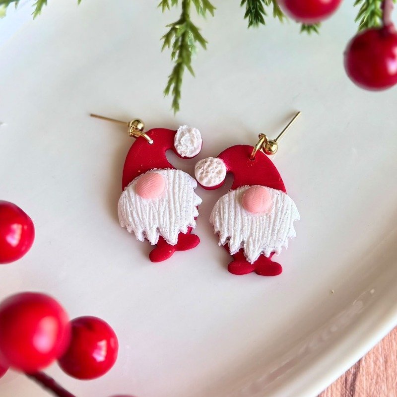 Zarcillos Gnomos Navideños