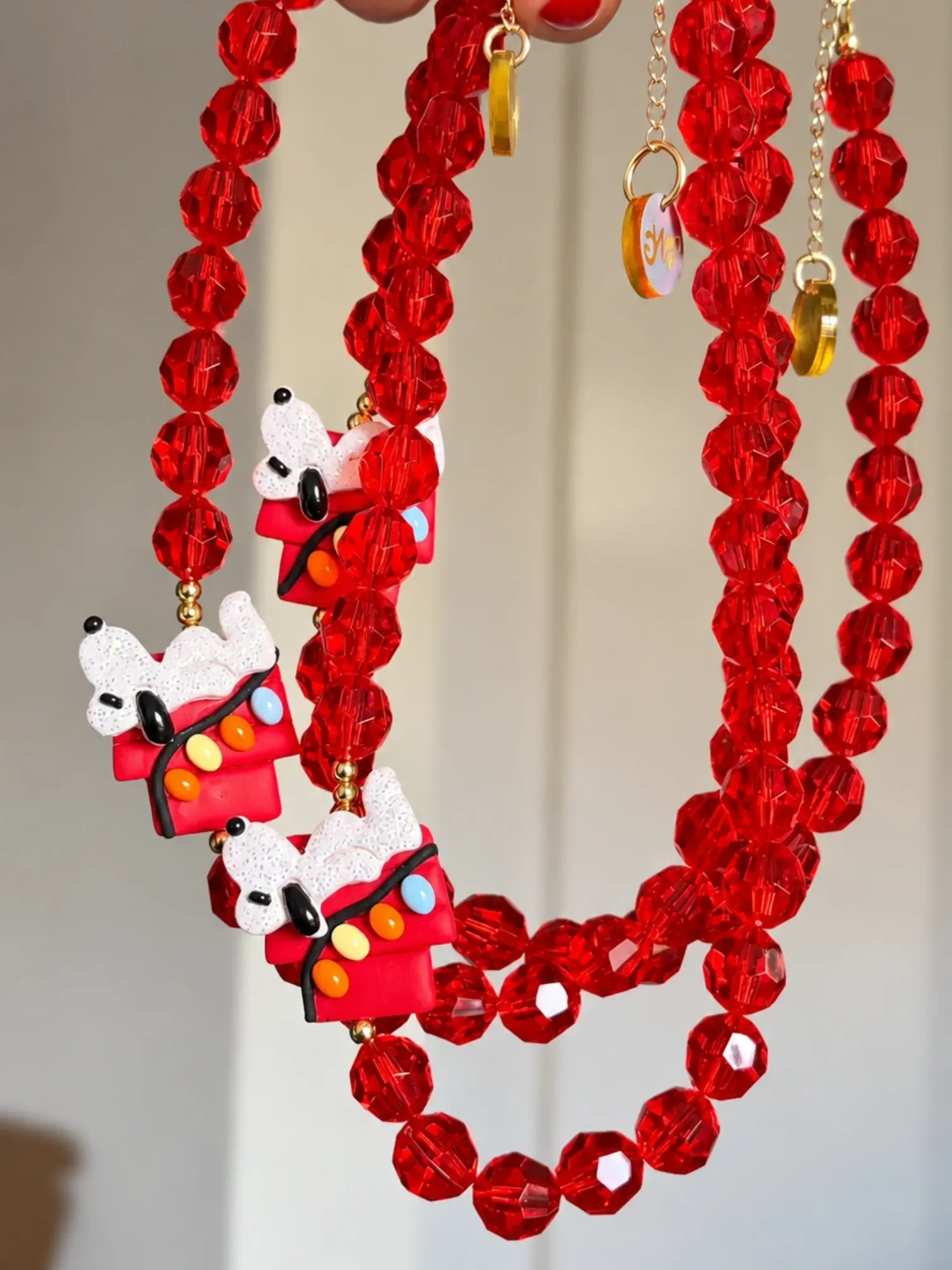 Collar snoppi navideño 